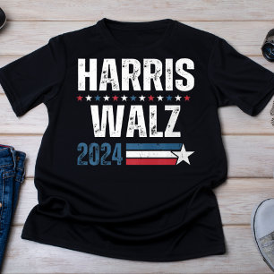 Harris Walz 2024: Patriottische campagne in nood T-shirt