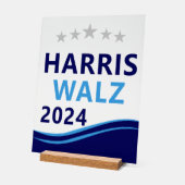Harris Walz 2024 pour le président Blue Wave (Angle)