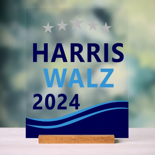 Harris Walz 2024 pour le président Blue Wave (Neutre)