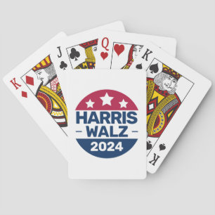 Harris Walz 2024: President Patriottisch Pokerkaarten