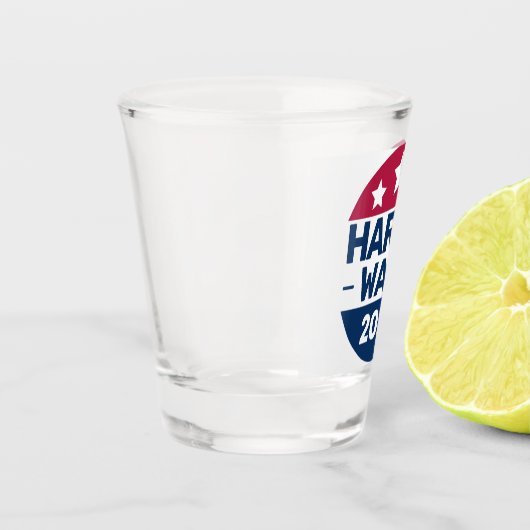 Harris Walz 2024: President Patriottisch Shot Glas (Links)