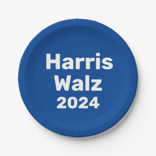 Harris / Walz 2024 Presidentiële campagne Papieren Bordje