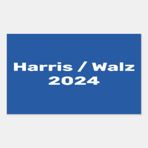 Harris / Walz 2024 Presidentiële campagne Rechthoekige Sticker