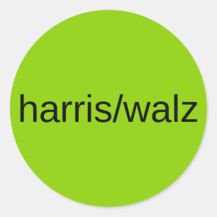 Harris Walz 2024 Presidentsverkiezingen Trendy Ronde Sticker