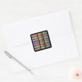 Harris Walz 2024 Rainbow Vierkante Sticker (Envelop)