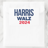 HARRIS WALZ 2024 RECHTHOEKIGE STICKER (Tas)