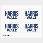 HARRIS WALZ 2024 RECHTHOEKIGE STICKER (Vel)