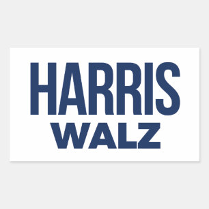 HARRIS WALZ 2024 RECHTHOEKIGE STICKER
