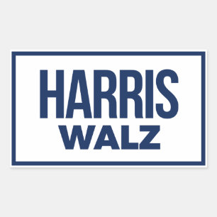 HARRIS WALZ 2024 RECHTHOEKIGE STICKER