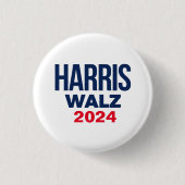 HARRIS WALZ 2024 RONDE BUTTON 3,2 CM (Voorkant)