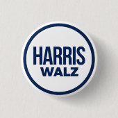 HARRIS WALZ 2024 RONDE BUTTON 3,2 CM (Voorkant)