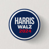 Harris Walz 2024 Ronde Button 3,2 Cm (Voorkant)