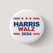 Harris Walz 2024 Ronde Button 3,2 Cm (Voorkant)