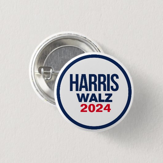 HARRIS WALZ 2024 RONDE BUTTON 3,2 CM (Voorkant /achterkant)