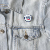 HARRIS WALZ 2024 RONDE BUTTON 3,2 CM (In situ)