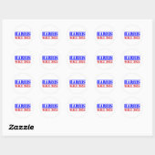 Harris Walz 2024 Ronde Sticker (Vel)