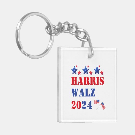 HARRIS WALZ 2024 SLEUTELHANGER (Voorkant Links)