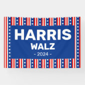 Harris - Walz 2024 Spandoek (Horizontaal)