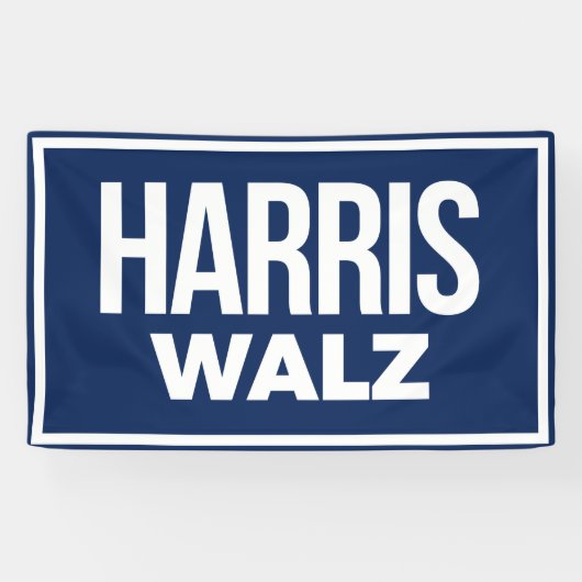 Harris Walz 2024 Spandoek (Horizontaal)