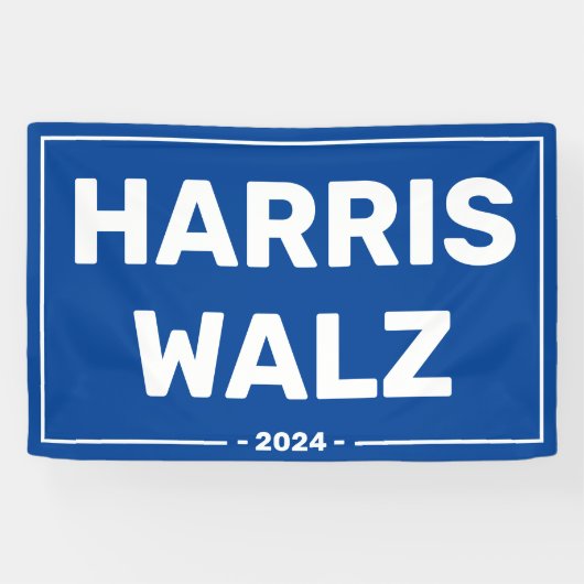 Harris Walz 2024 Spandoek (Horizontaal)