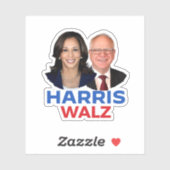 Harris Walz 2024 Sticker (Vel)