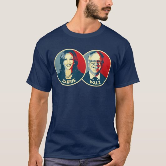 Harris Walz 2024 T-shirt (Voorkant)