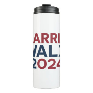 Harris walz 2024 trending design thermosbeker