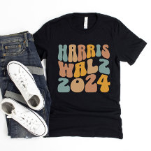 Harris Walz 2024 Trendy Wavy Boho