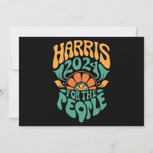 Harris Walz 2024 Verkiezing President Kamala Harri Kaart (Voorkant)