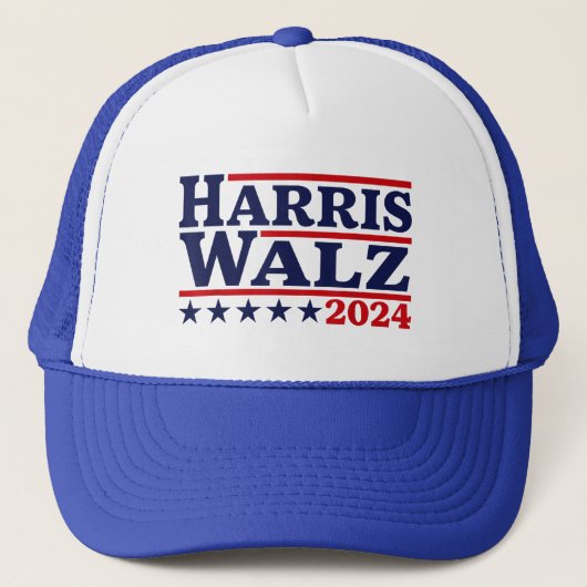 Harris Walz 2024 Verkiezingen Kamala Harris Tim Wa Trucker Pet (Voorkant)