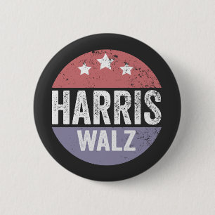 Harris Walz 2024 Verkiezingen Kamala Tim Waltz Ame Ronde Button 5,7 Cm