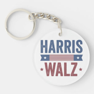 Harris Walz 2024 Verkiezingen Kamala Tim Waltz Ame Sleutelhanger