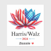 Harris Walz 2024 --- Verwijderbaar Vinyl