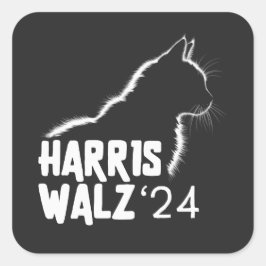 Harris Walz 2024 Vierkante Sticker