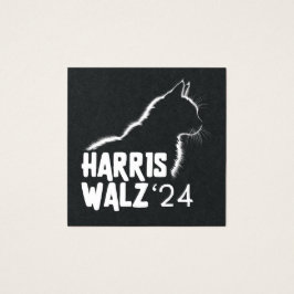 Harris Walz 2024 Vierkante Visitekaartjes