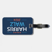 Harris Walz 2024 voor President Bagagelabel (Achterkant horizontaal)