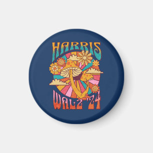 Harris Walz 2024 voor President Magneet