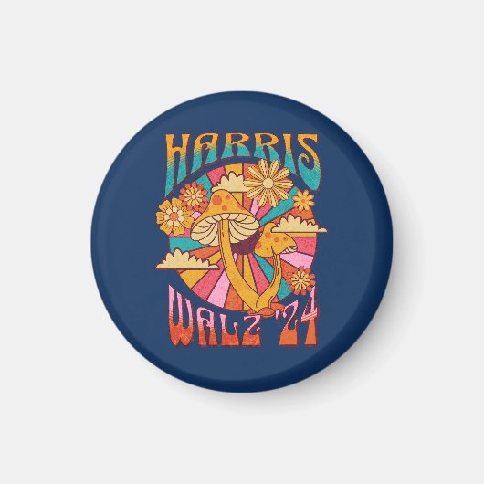 Harris Walz 2024 voor President Magneet (Voorkant)