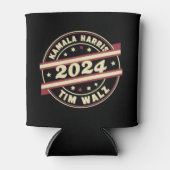 Harris Walz 2024 voor President Patriotic Kamala Blikjeskoeler (Voorkant)