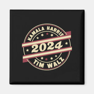 Harris Walz 2024 voor President Patriottische Kama Magneet