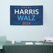 Harris Walz 2024 voor President Spandoek (Beurs)