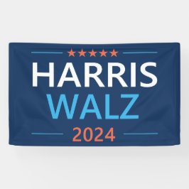 Harris Walz 2024 voor President Spandoek