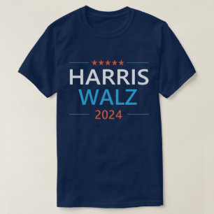 Harris Walz 2024 voor President T-shirt