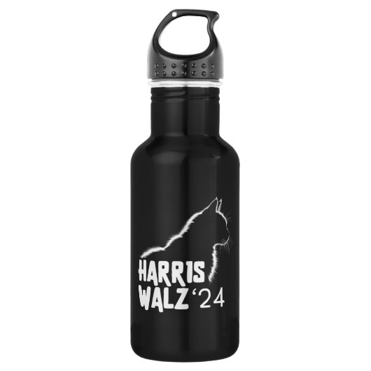 Harris Walz 2024 Waterfles (Voorkant)