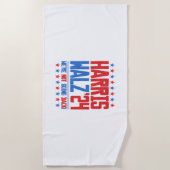 HARRIS WALZ 2024 - We gaan niet terug Strandlaken (Voorkant)