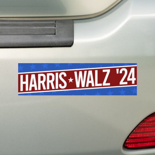 Harris Walz '24 Bumpersticker (Op auto)