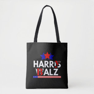 Harris Walz 24 Harry Balz 2024 Meme Democraten Draagtas