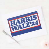 Harris Walz '24 Rechthoekige Sticker (Envelop)
