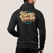 Harris Walz 24 Retro Hoodie (Achterkant)