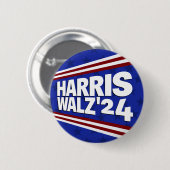 Harris Walz '24 Ronde Button 5,7 Cm (Voorkant /achterkant)